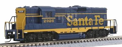 Loco Diesel GP9 - Atchison, Topeka & Santa Fe #2926 (ATSF Bleu et jaune) - Z