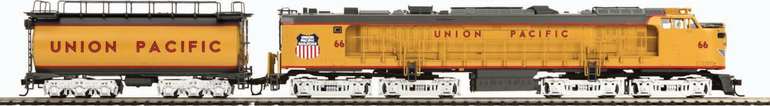 MTH HO loco diesel Union Pacific veranda turbine